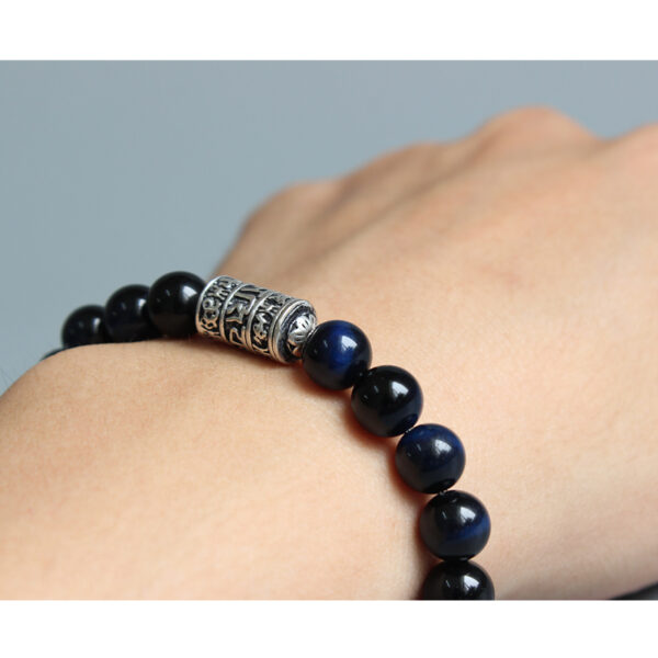Bracelet perle bleu tibetain