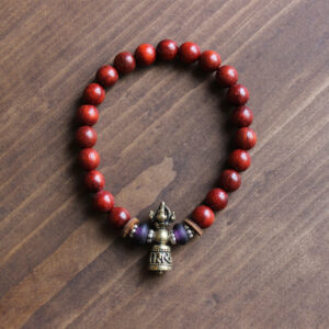 Bracelet tibétain protection rouge