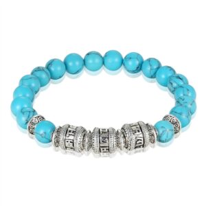 Mantra bracelet feng shui turquoise