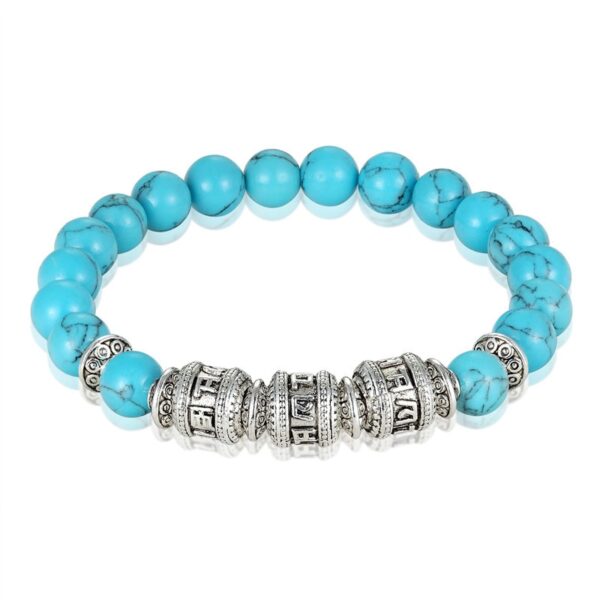 Mantra bracelet feng shui turquoise