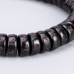 Veritable bracelet tibetain noir