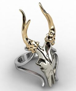 Bague avec bois de cerf