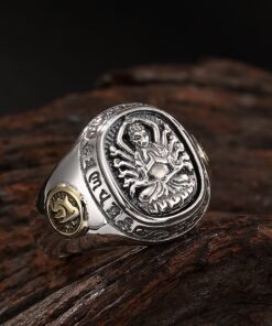 Bague avec bouddha en argent 925