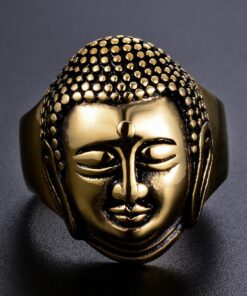 Bague avec bouddha or