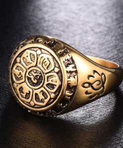 Bague avec fleur de lotus or