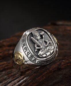 Bague bouddha en argent 925