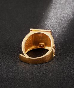 Bague bouddhiste de couleur or