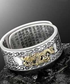 Bague bouddhiste pour homme