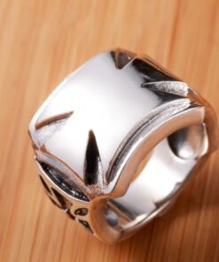 Bague croix de malte argent 925