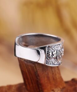 Bague de protection tibétaine argent 925