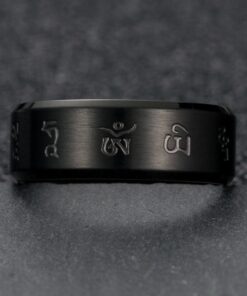 Bague du tibet noir