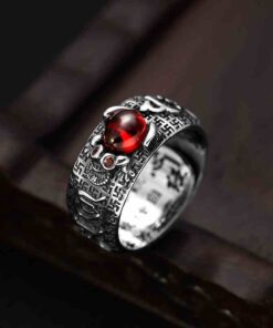 Bague en argent 925 tibetaine