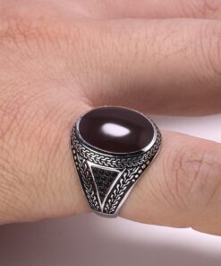 Bague homme avec grosse pierre argent