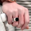 Bague homme pierre