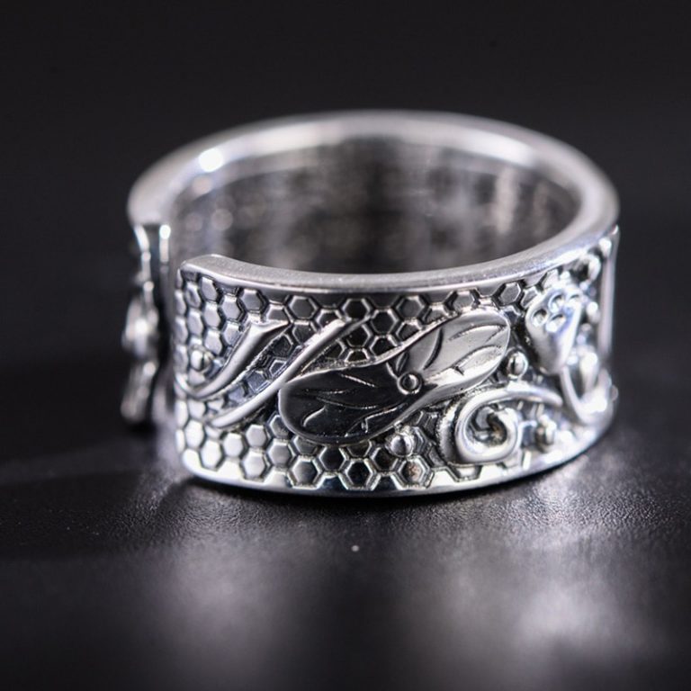 Superbe bague en argent sterling 925, pierre de lune naturelle, bijoux
