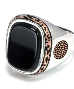 Bague pour homme avec pierre semi precieuse