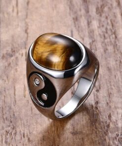 Bague pour homme pierre naturelle