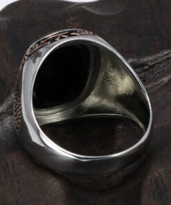 Bague pour homme pierre semi precieuse
