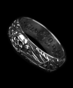 Bague tete de mort acier inoxydable pour homme