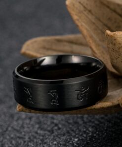 Bague tibet noir