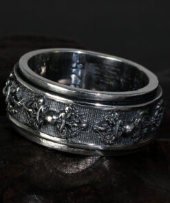 Bague tibétaine argent Vajry