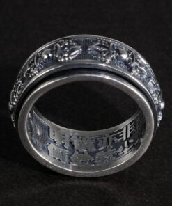 Bague tibétaine en argent 925