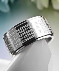 Bague zen avec mantra
