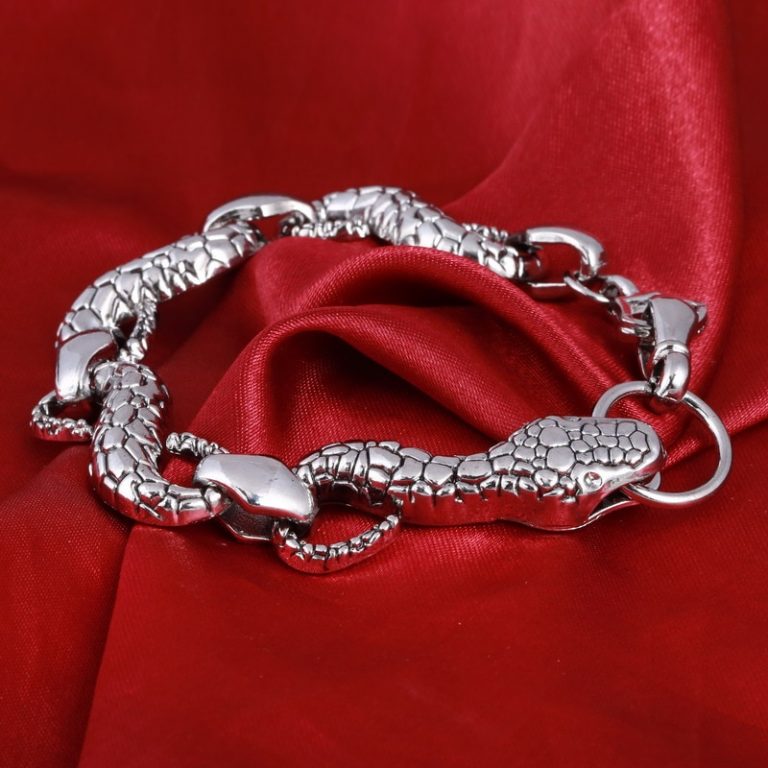 Bracelet Manchette En Laiton Forme Serpent - Occasion, Style Unique Et Ethnique