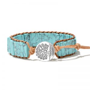Bracelet indien pierre turquoise