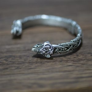 Bracelet jonc viking argent