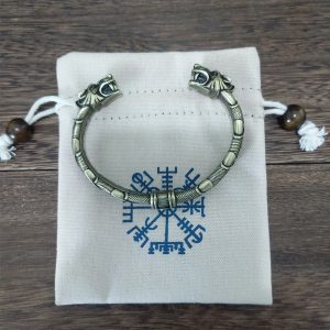 Bracelet jonc viking avec pochette