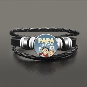 Bracelet papa je t'aime coeur
