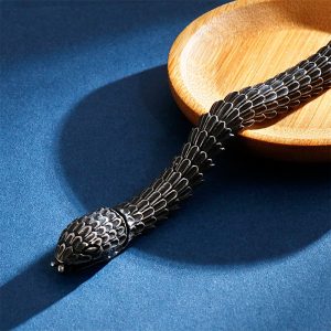 Bracelet serpent dark tête