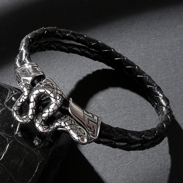Bracelet serpent egyptien noir