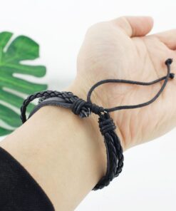 Bracelet tribal poignet cuir